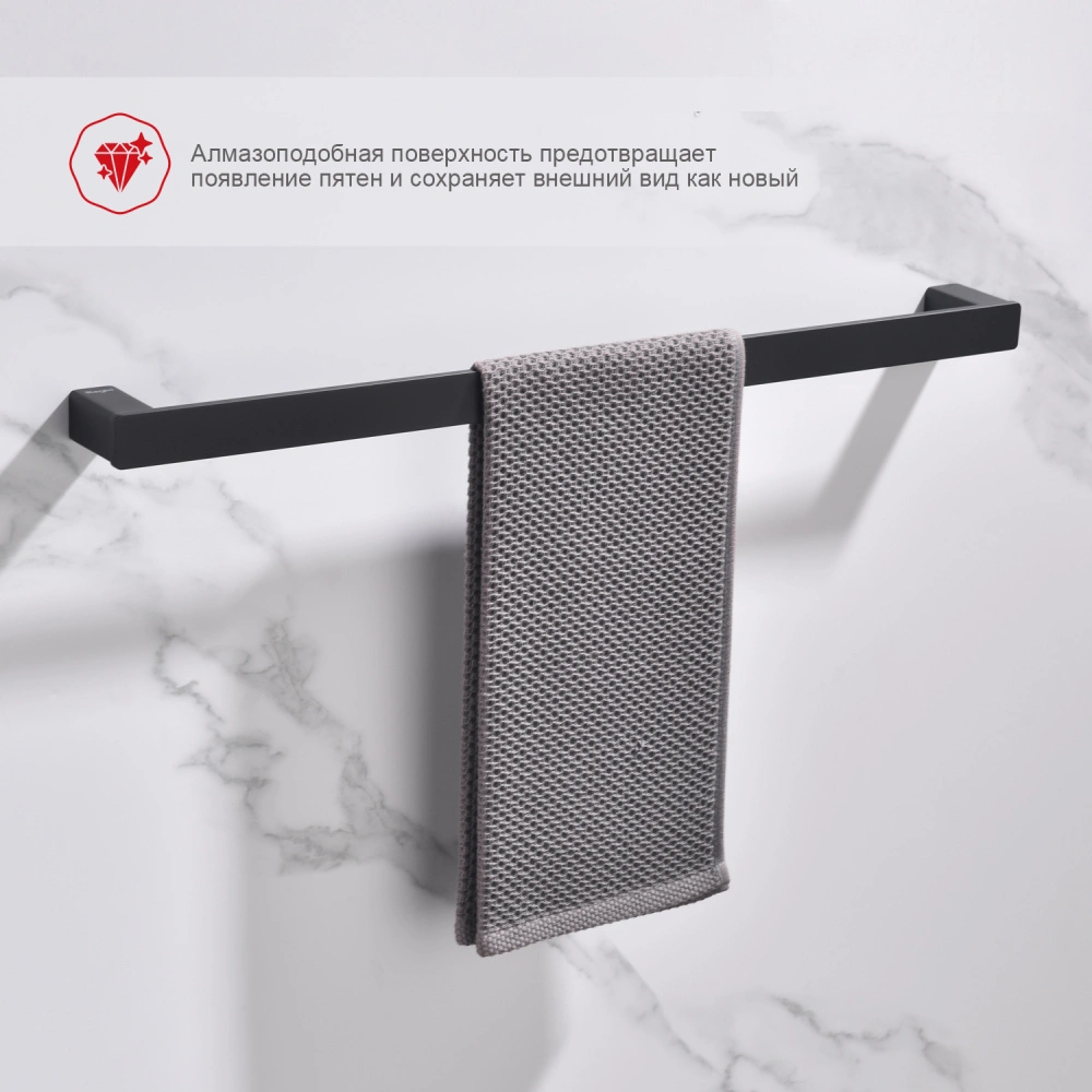 Полотенцедержатель Raglo R301.01.06, черный от магазина Vanna-Vanna.ru!