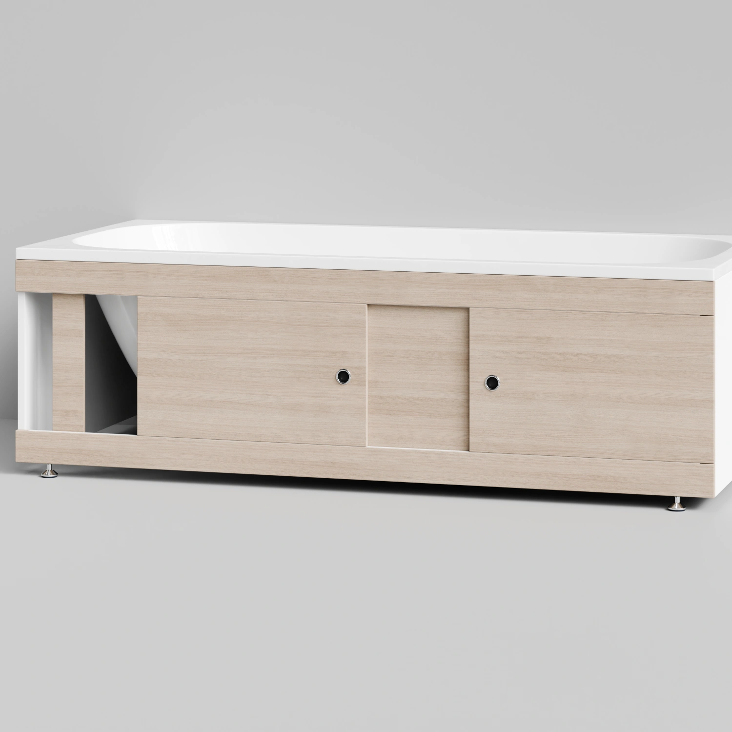 Экран под ванну купе Vod-ok 180 раздвижной см дуб от магазина Vanna-Vanna.ru!