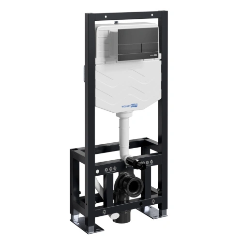 Инсталляция WasserKraft Dill 61TLT.010.ME.MB04 для подвесного унитаза, с кнопкой от магазина Vanna-Vanna.ru!