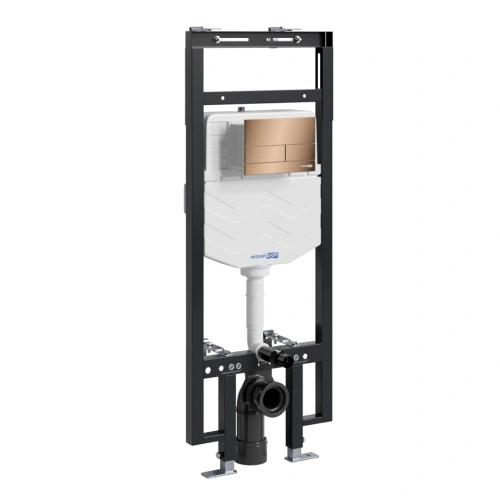 Инсталляция WasserKraft Dinkel 58TLT.010.ME.RG04 для подвесного унитаза, с кнопкой от магазина Vanna-Vanna.ru!