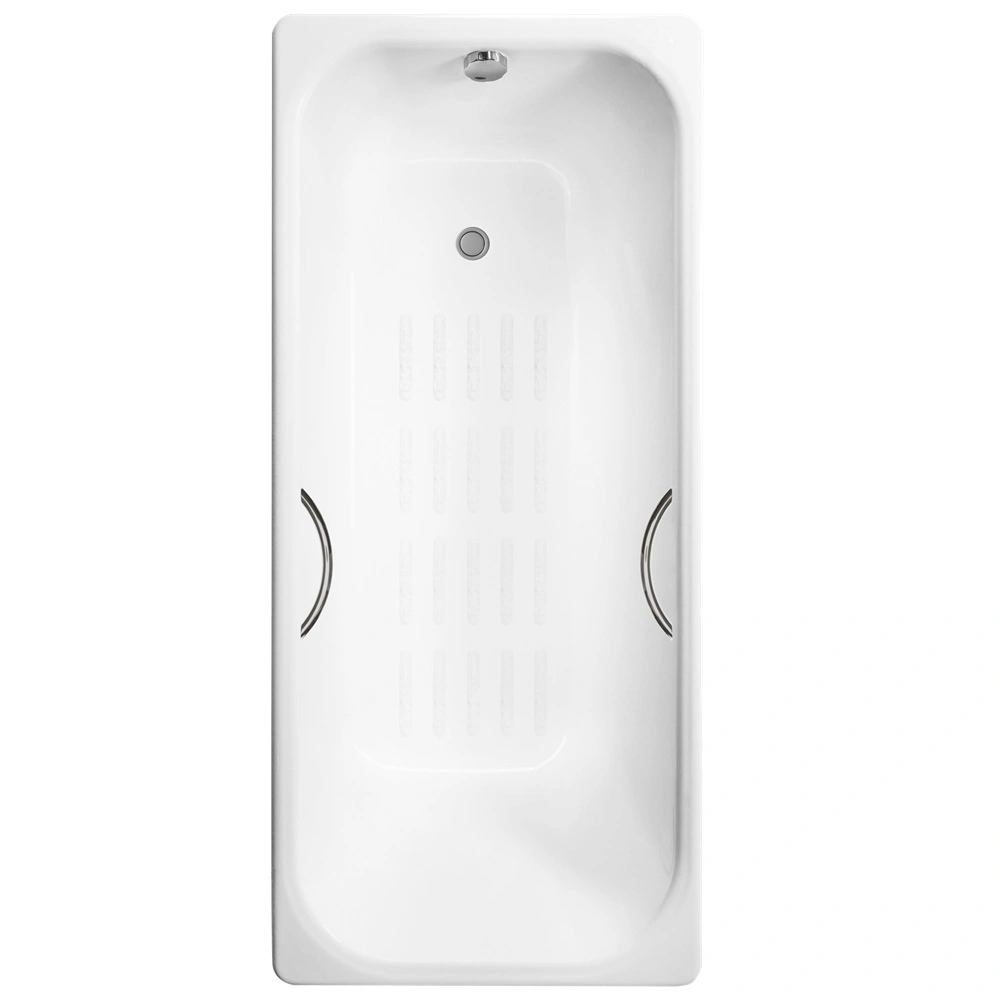 Ванна чугунная Delice Aurora 170х75 DLR230606R-AS с отверстиями под ручки и антискользящим покрытием от магазина Vanna-Vanna.ru!