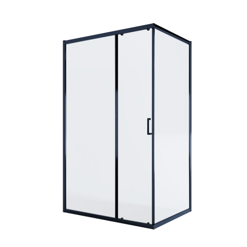 Душевой уголок Alex Baitler AB14120B1 120х90 прямоугольный, без поддона, тонированное стекло, черный профиль от магазина Vanna-Vanna.ru!
