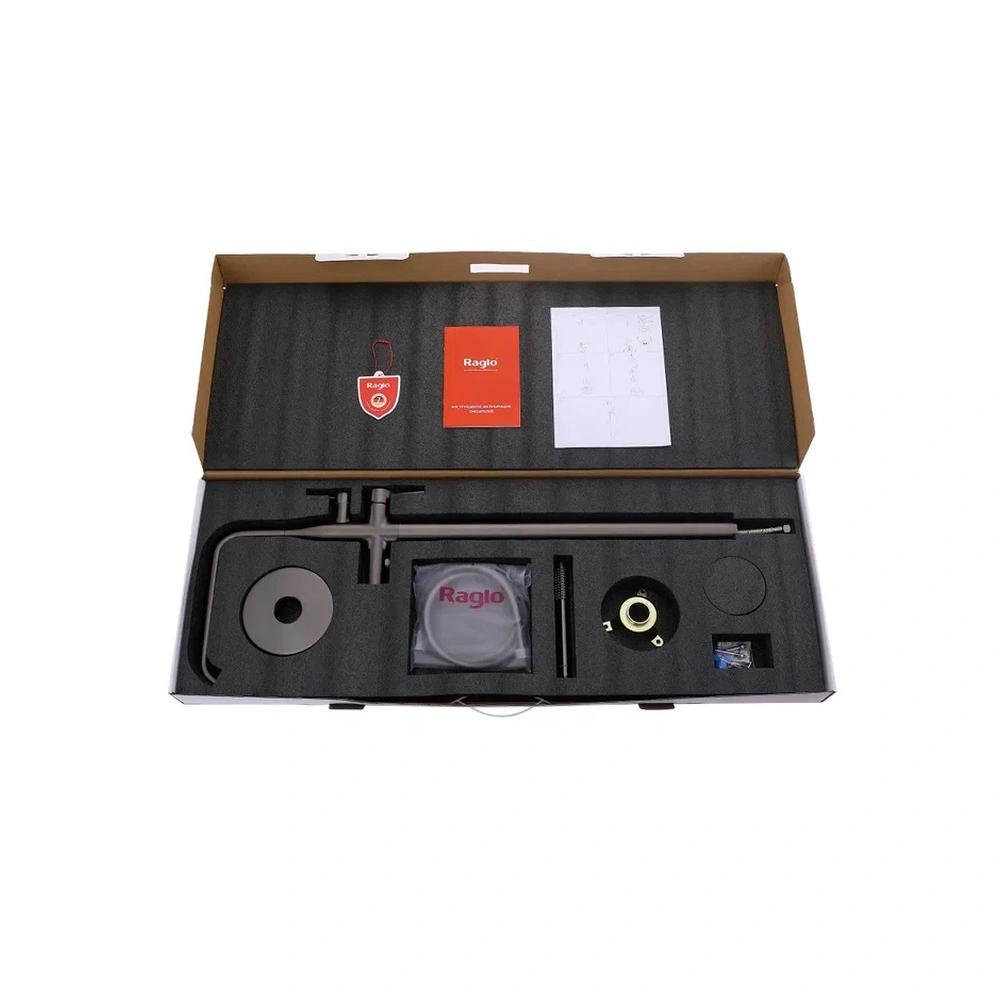 Смеситель для ванны напольный Raglo R20.33.09, графит от магазина Vanna-Vanna.ru!