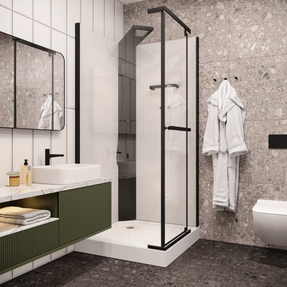 Душевая кабина Ceruttispa MiMi901B (90x90x215-225) от магазина Vanna-Vanna.ru!