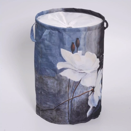 Корзина WasserKraft Ammer WB-702 черная с рисунком от магазина Vanna-Vanna.ru!