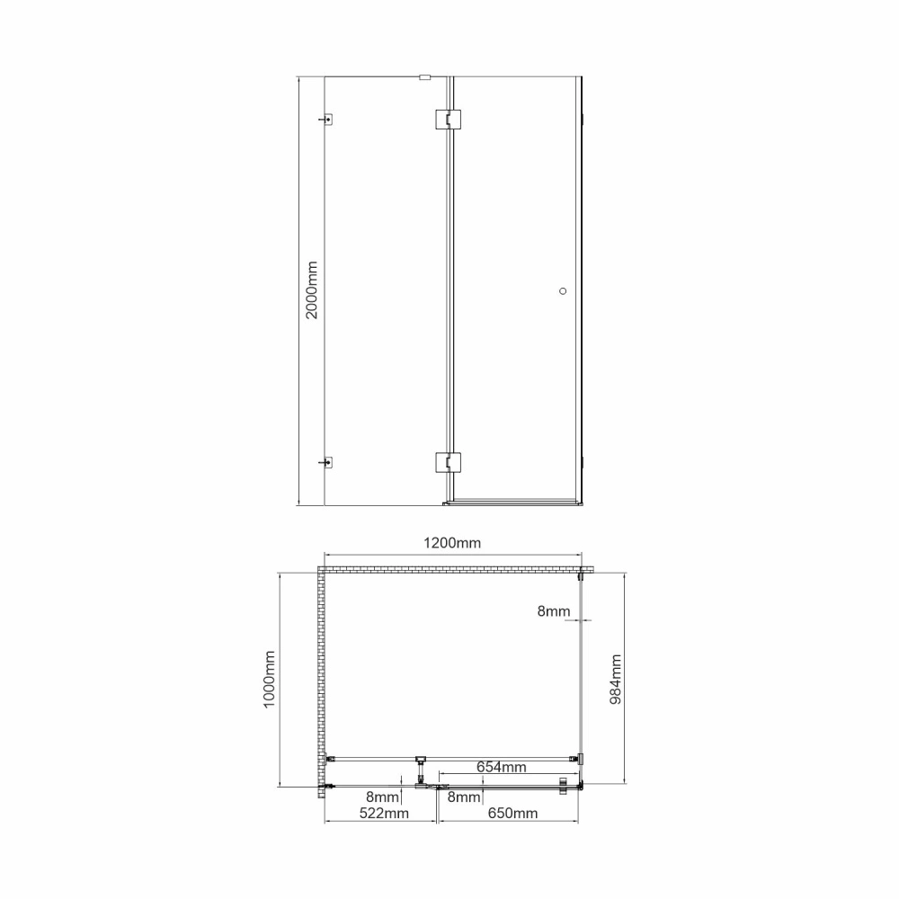 Душевой уголок WasserKRAFT Paar 88H10-TG тонированное стекло от магазина Vanna-Vanna.ru!