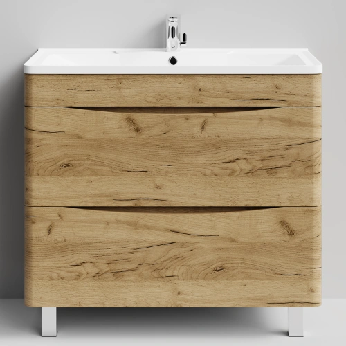 Тумба с раковиной Vod-ok Адель 90 напольная, Дуб Тортуга от магазина Vanna-Vanna.ru!