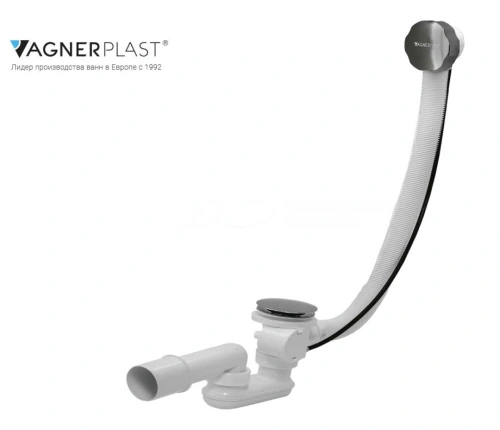 Слив перелив для ванны Vagnerplast V55R полуавтомат, 60 см, хром от магазина Vanna-Vanna.ru!