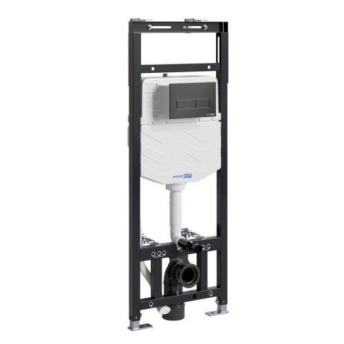 Инсталляция WasserKraft Alme 15TLT.010.ME.MB03 для подвесного унитаза, с кнопкой от магазина Vanna-Vanna.ru!
