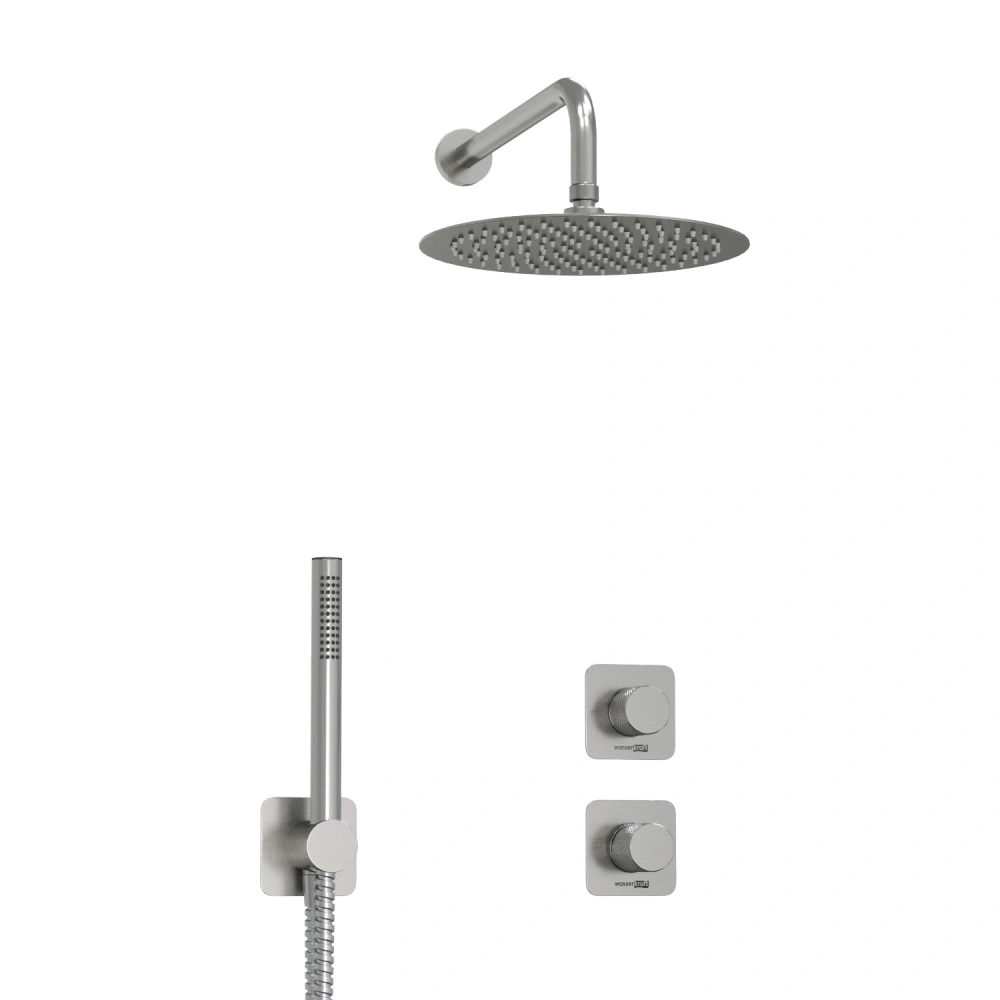 Душевой комплект WasserKRAFT Tauber A6451.296.097.121.275.100.276 никель от магазина Vanna-Vanna.ru!