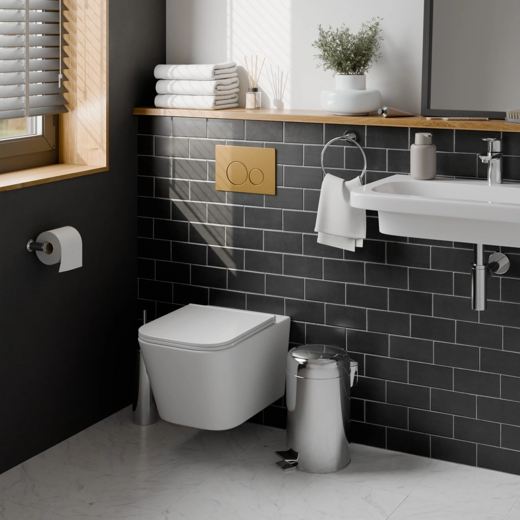 Комплект 3в1 IBERICA BLANCA инсталляция SILENCIO, унитаз TOLEDO ALTO белый, кнопка смыва INOX-O золото матовое (IB001.TLA.234.815) от магазина Vanna-Vanna.ru!