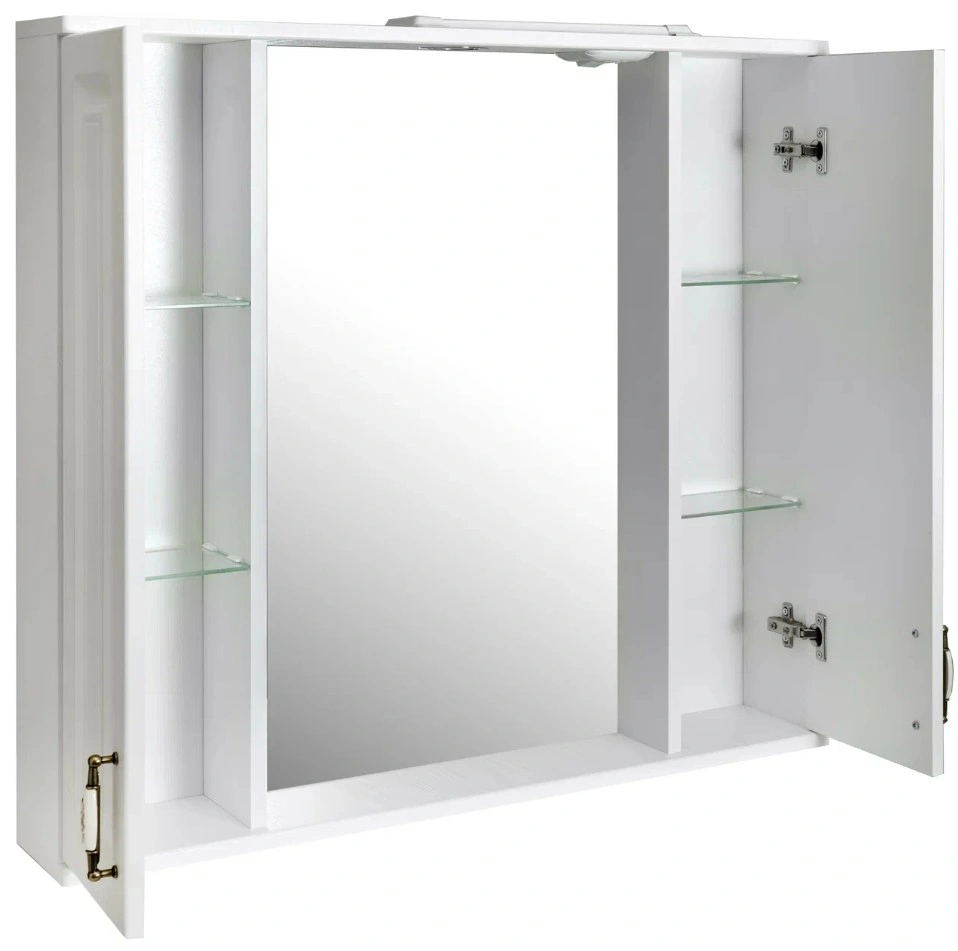 Зеркало со шкафчиком Stella Polar Кармела 85/С, ольха белый от магазина Vanna-Vanna.ru!