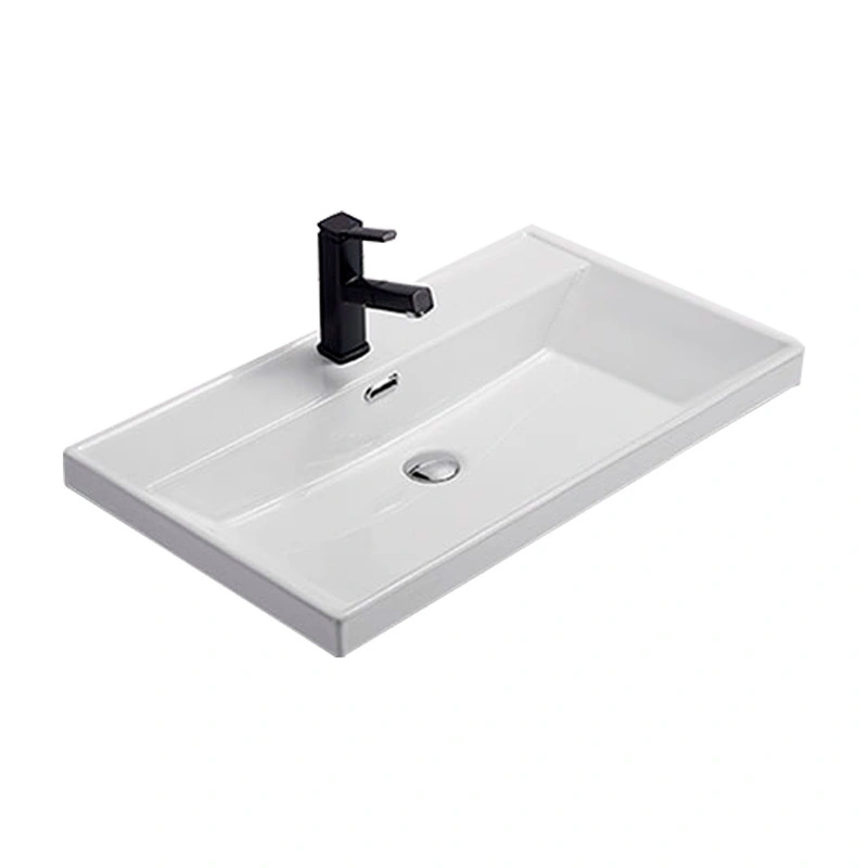 Тумба с раковиной EQUIL Gleam 60 подвесная, один ящик, зеленый камень/дуб вотан