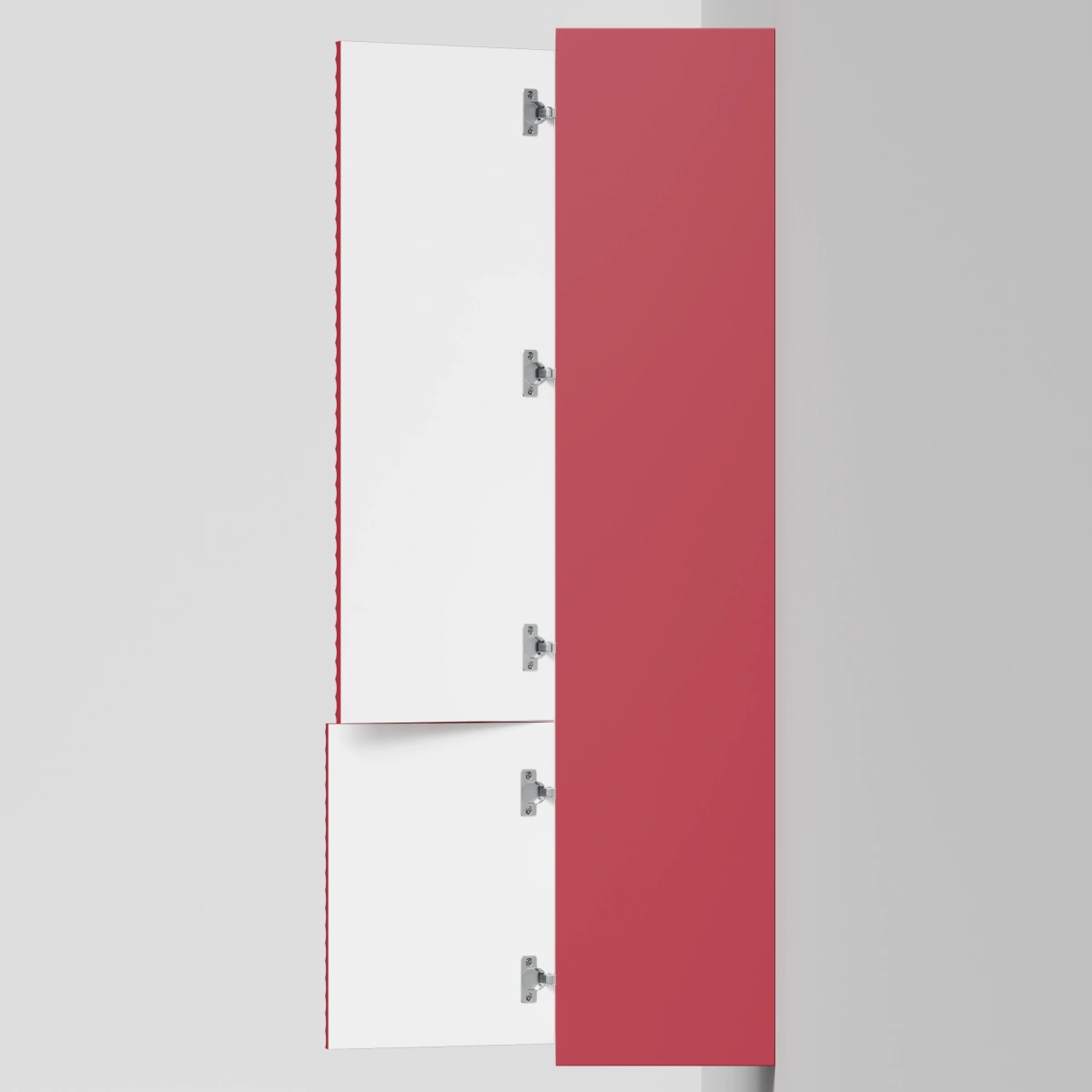 Пенал Vod-ok Elite Эйфория 35 F2 волна, подвесной, левый, Пурпурно-красный RAL 3004 от магазина Vanna-Vanna.ru!