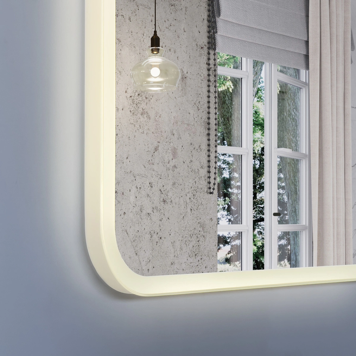 Зеркало Comforty Пион 60 с подсветкой, бесконтактный сенсор 600*800 от магазина Vanna-Vanna.ru!