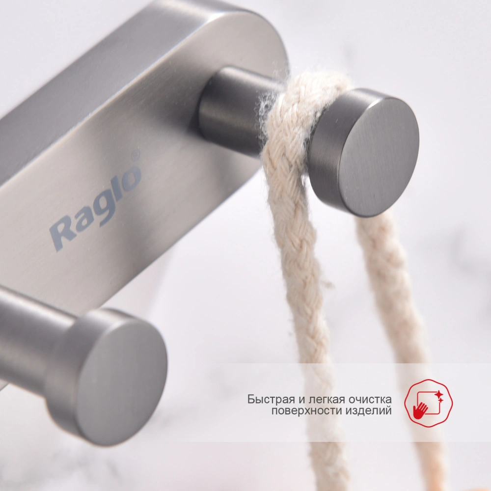 Крючок Raglo R300.052.09, графит от магазина Vanna-Vanna.ru!