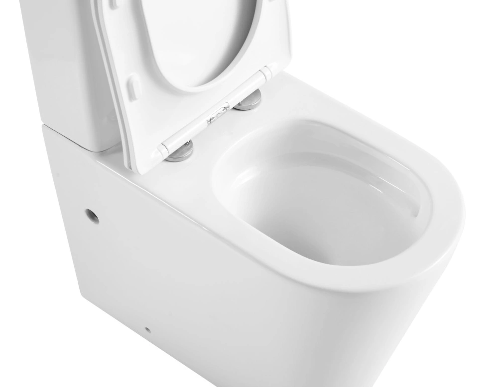 Унитаз SantiLine SL-5026 напольный, безободковый, торнадо, белый от магазина Vanna-Vanna.ru!