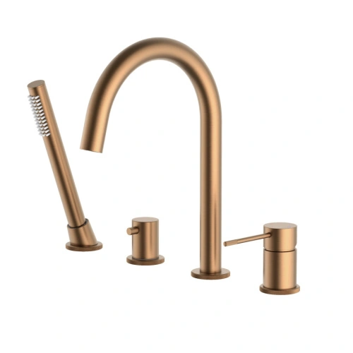 Смеситель для ванны с душем, врезной Timo Saona 2320/19Y розовое золото от магазина Vanna-Vanna.ru!