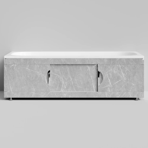 Экран под ванну Vod-ok Топ 180 раздвижной Мрамор Белый софт тач от магазина Vanna-Vanna.ru!