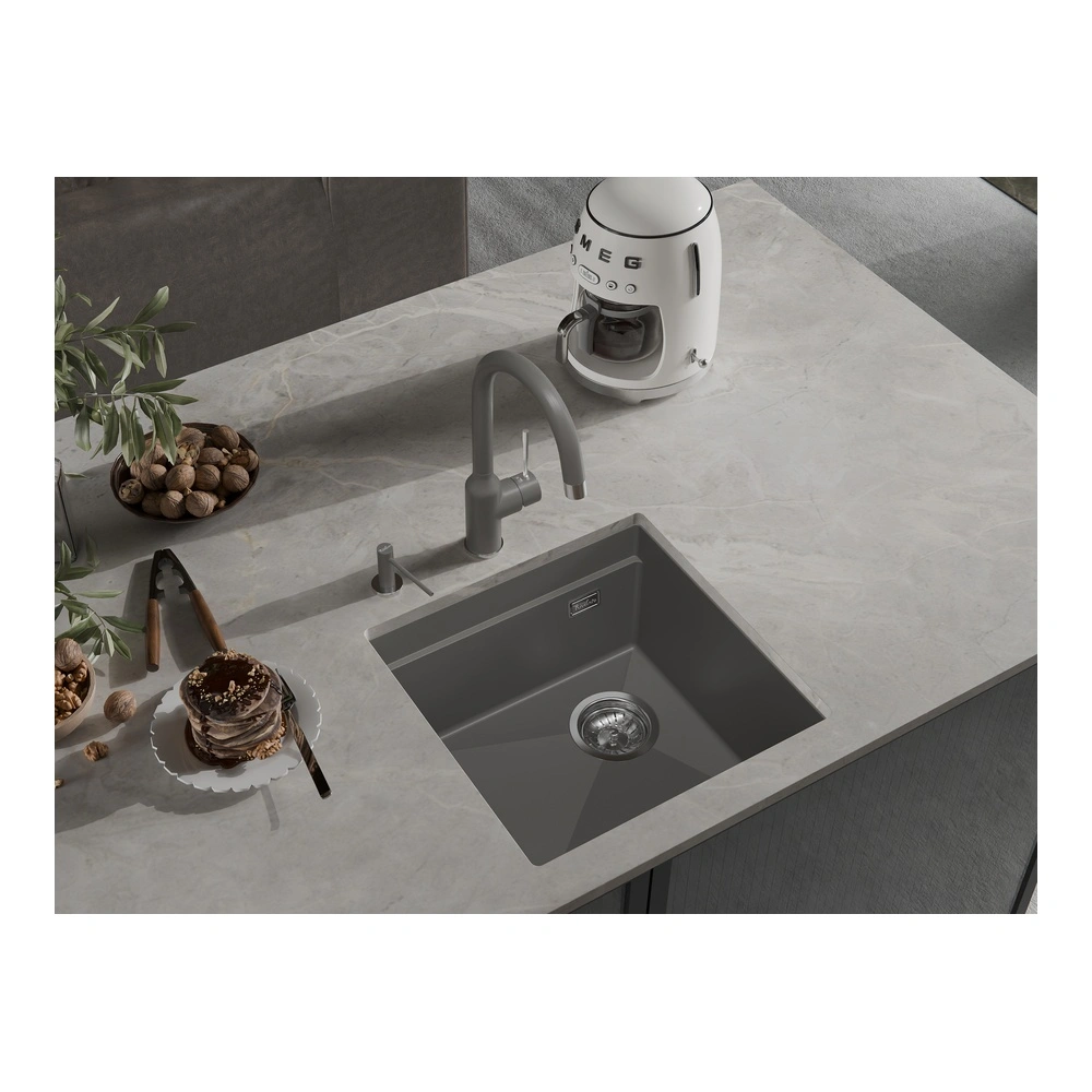 Кухонная мойка Rivelato LINO LN-454-R, серый металлик от магазина Vanna-Vanna.ru!