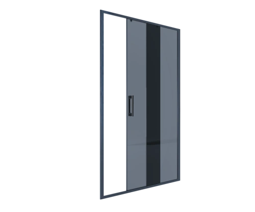 Душевая дверь Alex Baitler AB62B150 150 см раздвижная, тонированное стекло, черный от магазина Vanna-Vanna.ru!