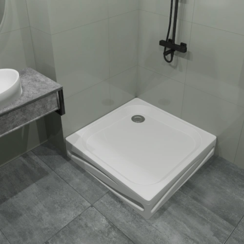 Поддон 1Marka Freya NEW квадрат 90*90 комплект с сифоном от магазина Vanna-Vanna.ru!