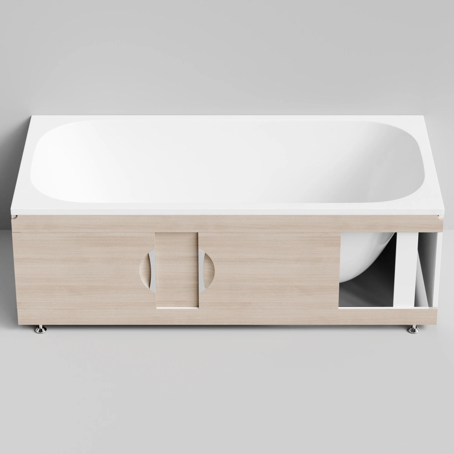 Экран под ванну Vod-ok Топ 170 раздвижной, дуб от магазина Vanna-Vanna.ru!