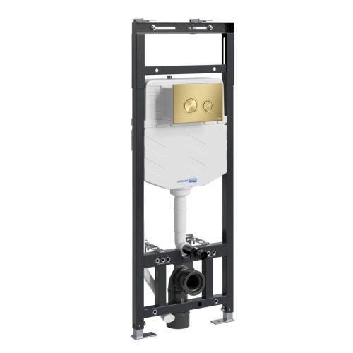 Инсталляция WasserKraft Alme 15TLT.010.ME.MG01 для подвесного унитаза, с кнопкой от магазина Vanna-Vanna.ru!