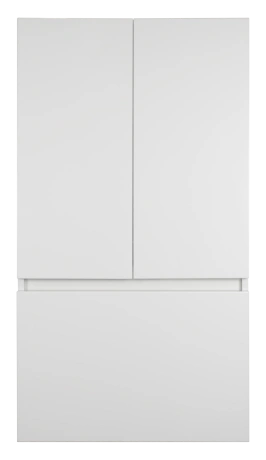 Шкаф навесной Misty Амур 60 с корзиной, белый