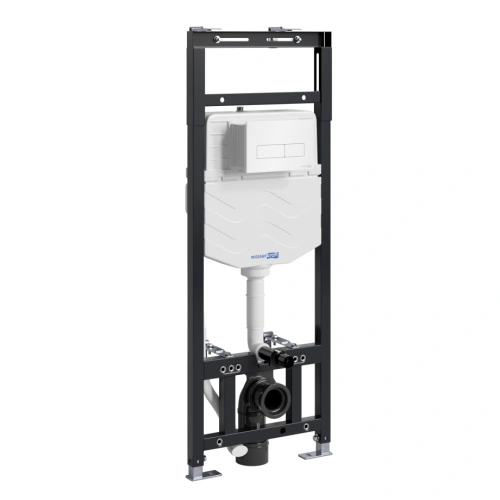 Инсталляция WasserKraft Alme 15TLT.010.ME.WH03 для подвесного унитаза, с кнопкой от магазина Vanna-Vanna.ru!