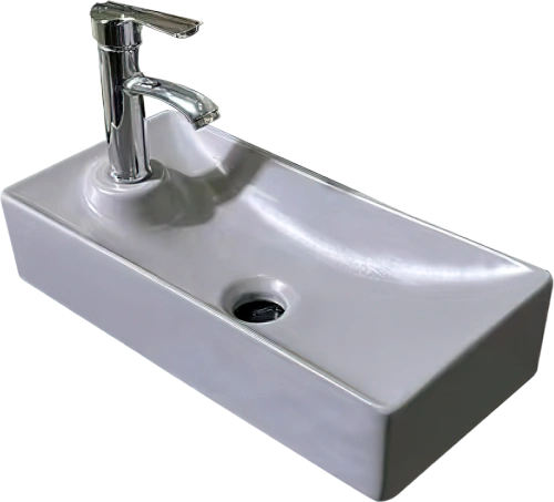 Раковина SantiLine SL-2009RMG накладная, серый матовый