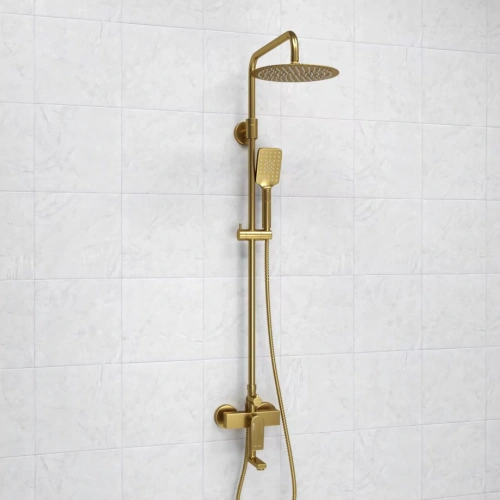 Душевая стойка WasserKraft A155.259.201.BG матовое золото