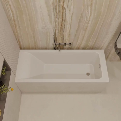 Ванна из искусственного камня Veconi Solita SLT17070 170x70 белый глянец