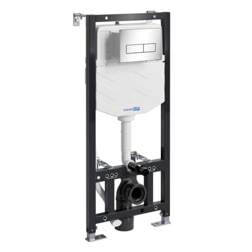 Инсталляция WasserKraft Aller 10TLT.010.ME.CH03 для подвесного унитаза, с кнопкой, хром от магазина Vanna-Vanna.ru!