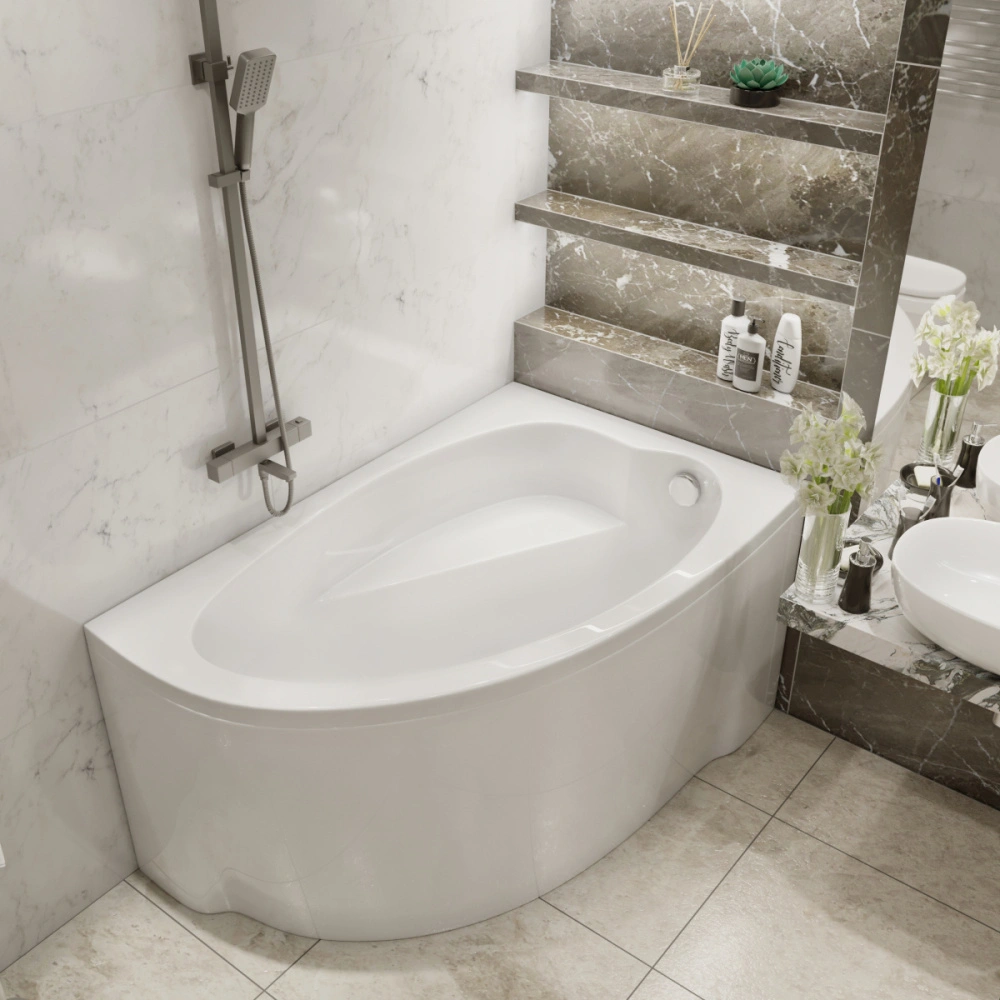 Комплект (4в1) Акриловая ванна TIMO IVA1610R 160*100*70+Каркас + Слив-перелив+Фронтальная панель от магазина Vanna-Vanna.ru!