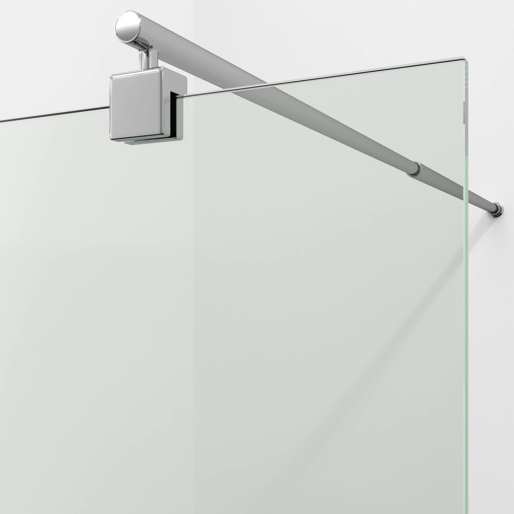 Душевая перегородка Wasserkraft Rur 30W46-MG прозрачное стекло, профиль серебристый от магазина Vanna-Vanna.ru!