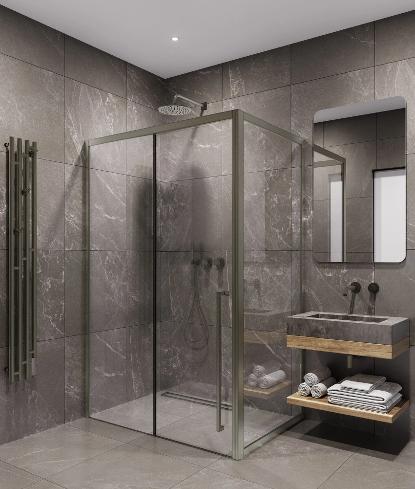 Душевой уголок Timo TDSS-140/13C-8R + TSS-900/13C-8, 140x90 см, профиль никель, стекло прозрачное от магазина Vanna-Vanna.ru!