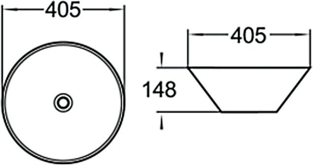 Раковина SantiLine SL-1042 накладная, белая от магазина Vanna-Vanna.ru!