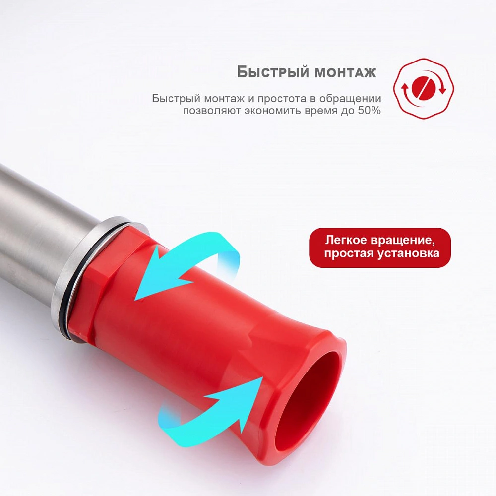 Смеситель для раковины высокий Raglo R10.15.05, сатин от магазина Vanna-Vanna.ru!