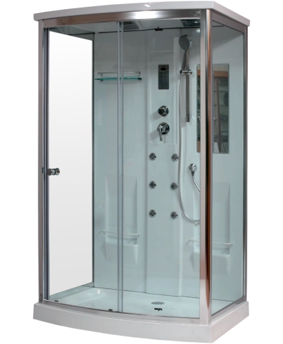 Душевая кабина Timo Lux T-7715 120*90*225, турецкая баня хамам, стульчик прозрачный