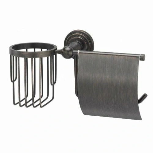 Держатель туалетной бумаги и освежителя WasserKraft Isar K-7359 темная бронза от магазина Vanna-Vanna.ru!
