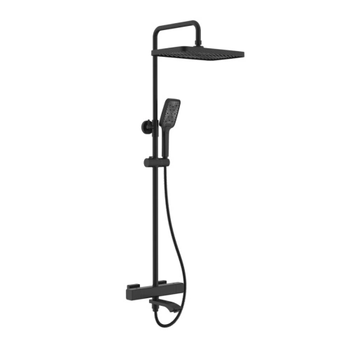 Душевая система с термостатом Raglo R01.26.06, черный от магазина Vanna-Vanna.ru!