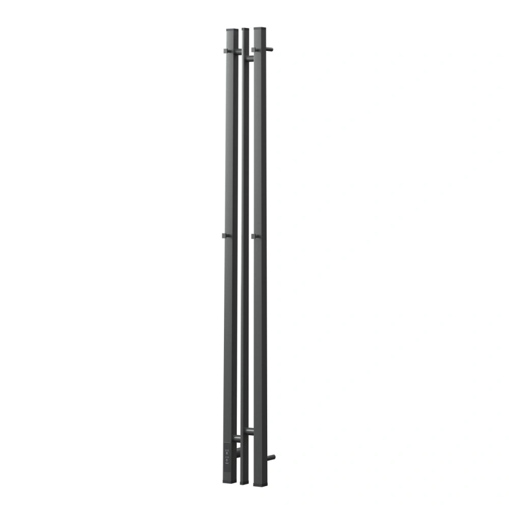 Полотенцесушитель электрический APEXTERMO Delta DL10121GF 1200x100 с крючками, графит металлик от магазина Vanna-Vanna.ru!