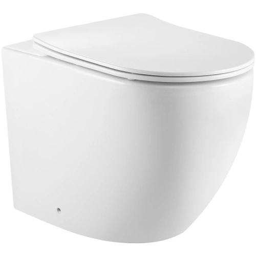 Унитаз Iberica Blanca Bilbao Alto IB.BLA.331.1B1 приставной, безободковый, приставной, белый от магазина Vanna-Vanna.ru!