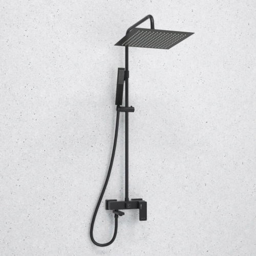 Душевая стойка WasserKraft Abens A277.162.218.BM черный Soft-touch