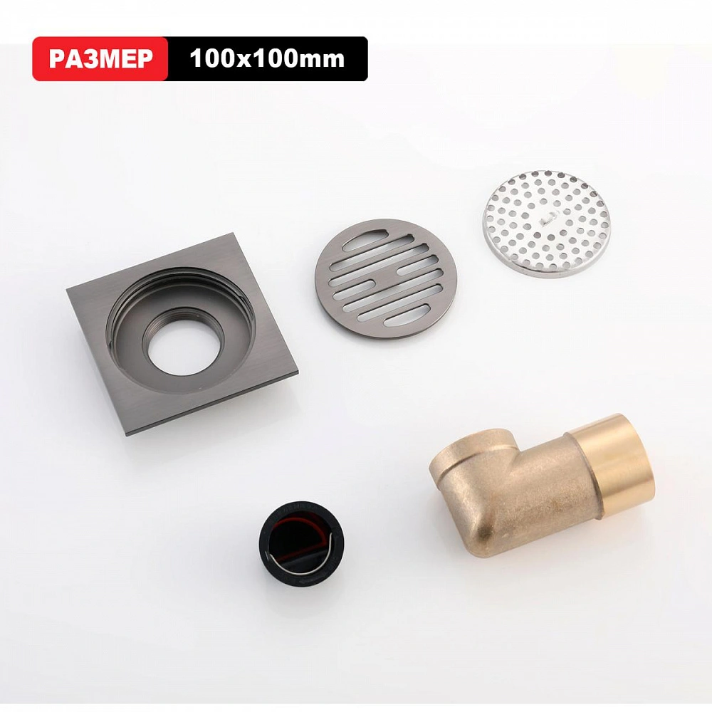Душевой трап Raglo R605.10.09, графит от магазина Vanna-Vanna.ru!