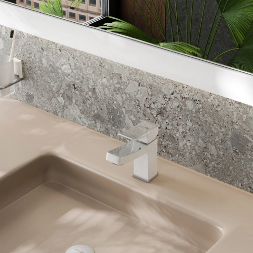 Смеситель для раковины WasserKraft Aller 1063WHITE белый хром от магазина Vanna-Vanna.ru!