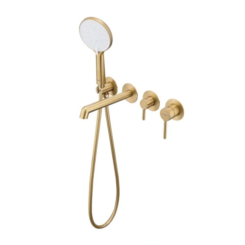 Смеситель для ванны встраиваемый Raglo R20.32.03, золотой сатин от магазина Vanna-Vanna.ru!