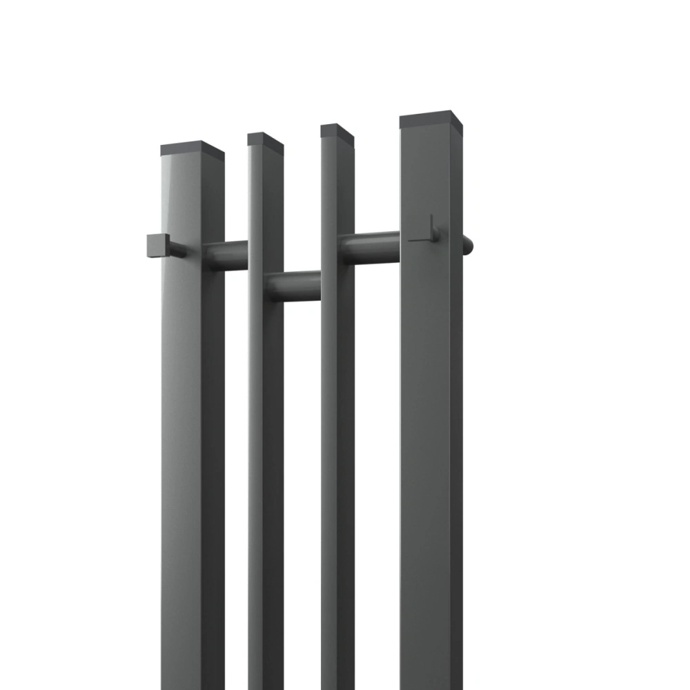 Полотенцесушитель электрический APEXTERMO Delta DL10122GF 1200x140 с крючками, графит металлик от магазина Vanna-Vanna.ru!