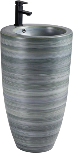 Раковина SantiLine SL-4004C напольная, серая от магазина Vanna-Vanna.ru!